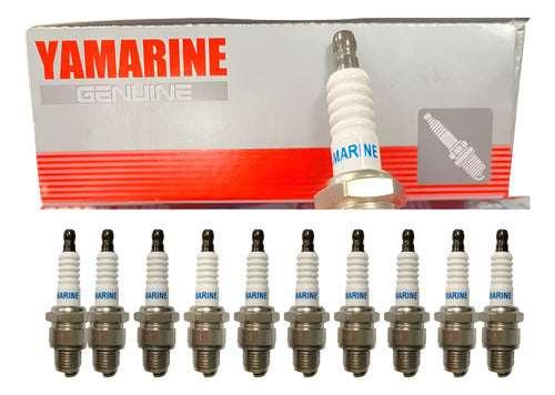 Kit 10 Velas De Ignição B7HS10 Yamarine Motor De Popa Yamaha 2t