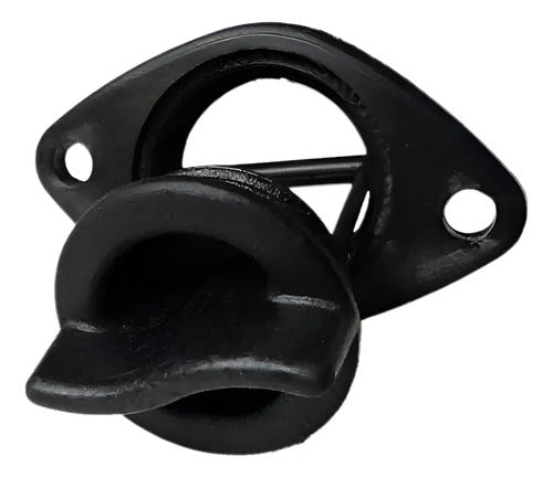 Conjunto Bujão Dreno 1 Polegada Preto Lancha Caiaque Barco