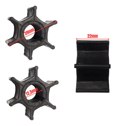 Kit Reparo Parcial Bomba D'água Para Motor Popa Suzuki 15hp