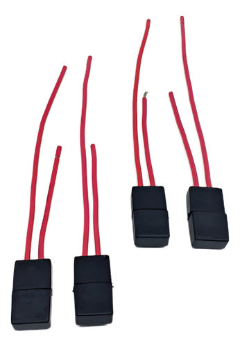 Kit 4 Porta Fusível Selado Nautico Tipo Mini Emborrachado