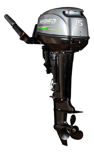Motor De Popa Lancha Barco 2t Hidea Hd15fhs 15hp Rabeta 15