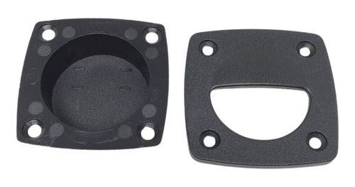 Par Puxador P/ Barco Lancha Em Abs Filtro Uv 58x58mm