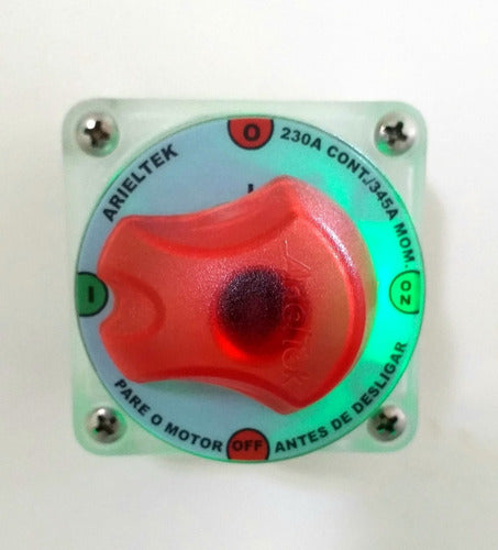 Chave Bateria Náutica Barcos 230 Amp Iluminação Arieltek