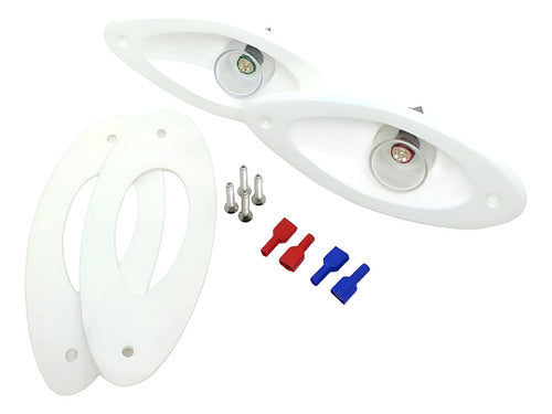 Kit Luz De Popa Proa Mastro Bandeira Led Selado