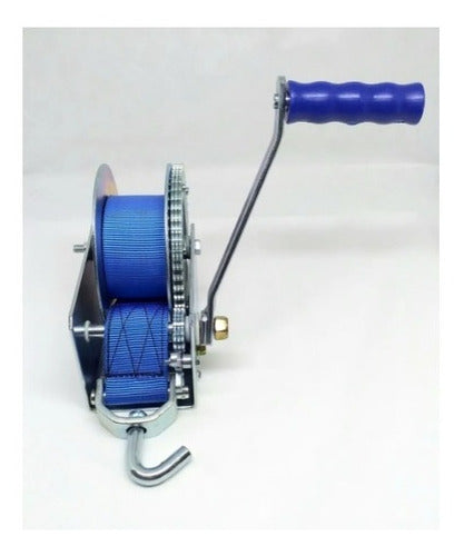 Guincho Para Carretinha De Barco Lancha Jetski 400kg C/ Cinta