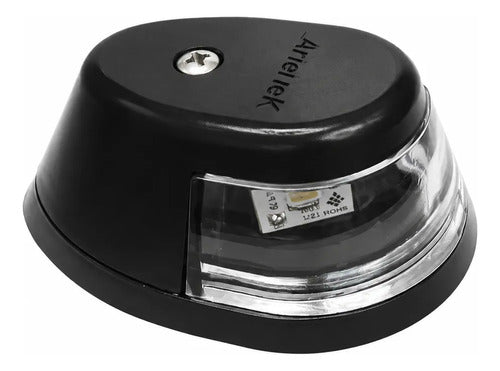 Luz Navegação Bicolor  Proa Led Barco Lancha Preto Arieltek Bicolor - Verde E Vermelho