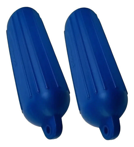 Par Defensa Náutica Inflável G3 13,75 X 50 Cm Barco Lancha Azul