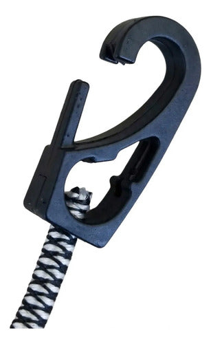 Corda Elastica 2,20m Estilo Aranha Caiaque Vibe100 Yellowfin Trançada