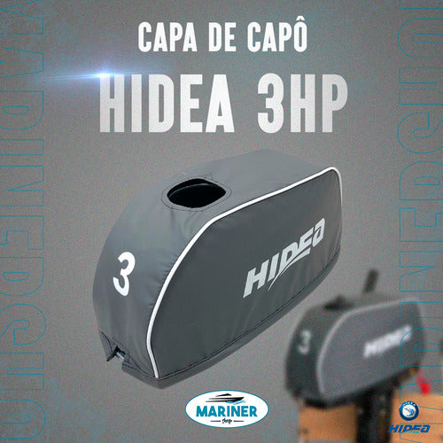 Capa Para Capô Motor De Popa Hidea 3 Hp Cinza