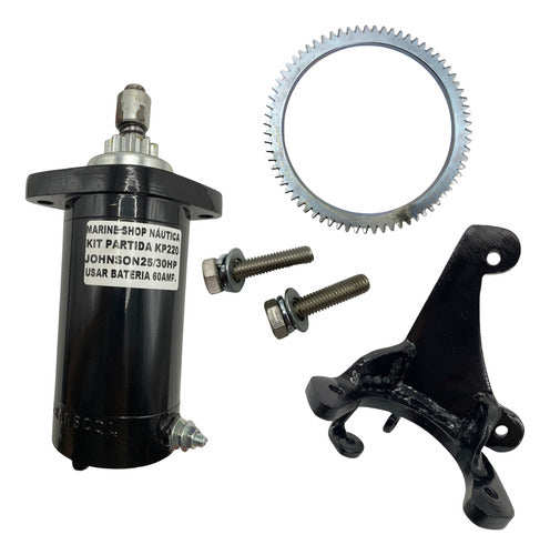 Kit Partida Eletrica Motor Popa Johnson/evinrude 25/30 Hp