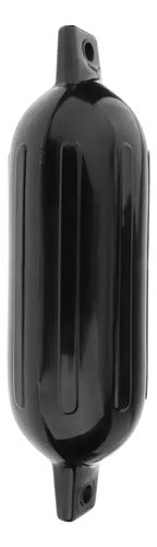 Defensa Náutica Inflável G4 16,5x58,4cm Para Barco E Lancha Preto
