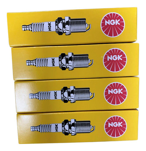 Kit 4 Velas De Ignição Lkr6c Motor De Popa Hidea 130/150 4t