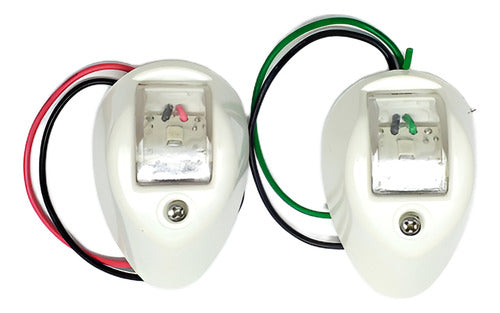 Luz De Navegação Barcos Lanchas Led Selado Branco Arieltek