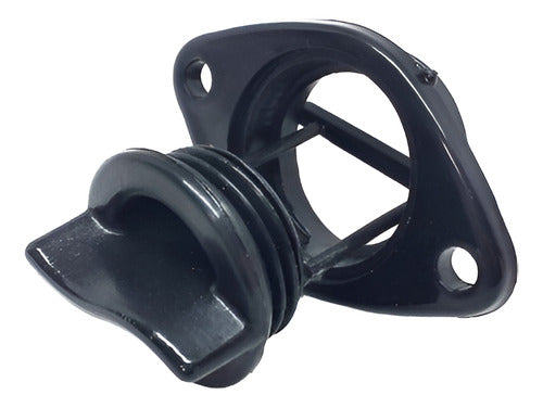 Bujão De Dreno 25mm Plástico Preto Lancha Caiaque Barco Par