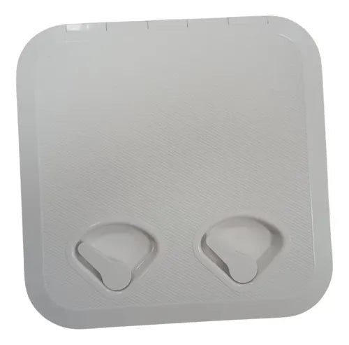 Tampa Escotilha De Inspeção Quadrada Abs 295x295 Protecao Uv Branco