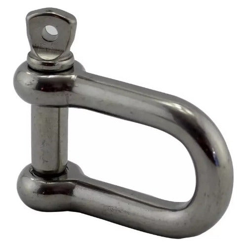 Manilha Reta Inox 14mm Náutica Barco Lancha Veleiro Âncora