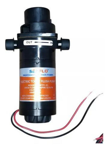 Bomba De Maceração Para Descarga De Vaso Elétrico 12v 5.0gpm Seaflo