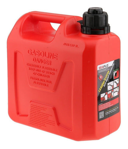 Tanque Galão Combustível 5 Litros Vermelho Original Seaflo