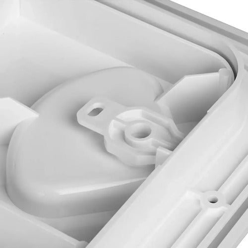 Tampa Escotilha De Inspeção Quadrada Abs 295x295 Protecao Uv Branco