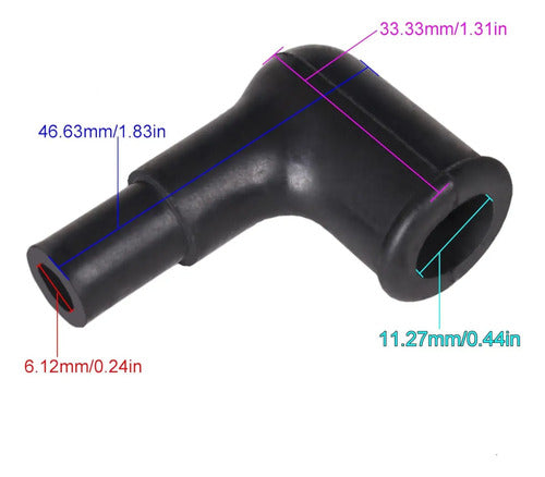 Cachimbo Conector Vela Ignição Motor Popa Yamaha 2 T Unidade