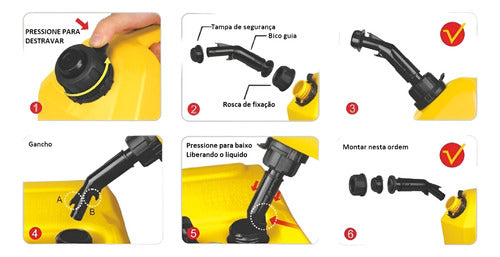 Bico De Tanque Galão Todos Os Modelos Seaflo