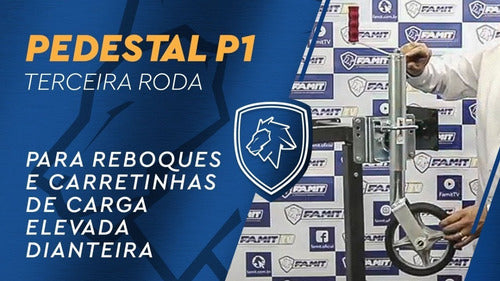 Pedestal Carreta Roda Carretinha Reboque Barco Jetski Famit