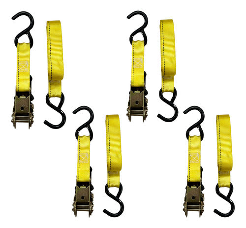 Cinta Para Amarração Straps 500lbs/227kg 4,5m Kit Com 4 Un