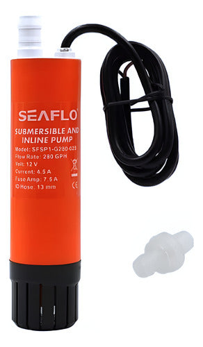 Bomba Submersível Linear Água E Óleo 280 Gph 12v Seaflo