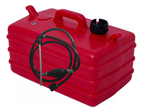 Tanque Combustível 28 L Motor De Popa Johnson / Evinrude Vermelho