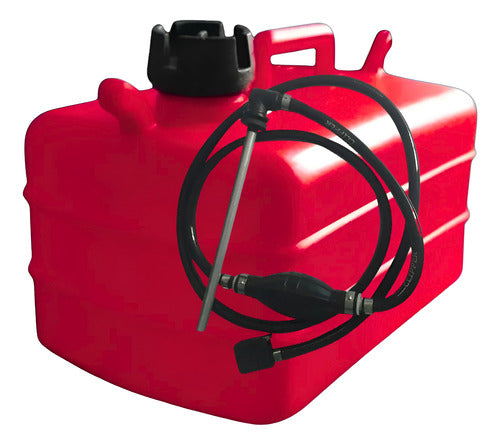Tanque Combustível 12 L Motor De Popa Yamaha / Mercury Vermelho