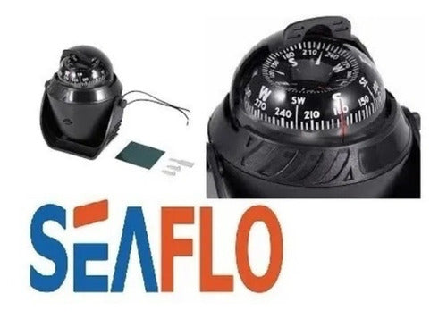 Bússola Náutica Barcos Lanchas Com Iluminação Abs