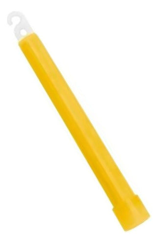 Kit Com 5 Luz Química Bastão Luminoso 15 Cm Amarelo