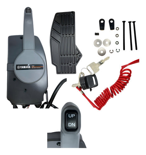 Comando À Distância Manete Motor De Popa Yamaha 15-250 Hp