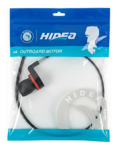 Manopla Do Acelerador Com Cabo Para Motor Popa Hidea 3 Hp Preto