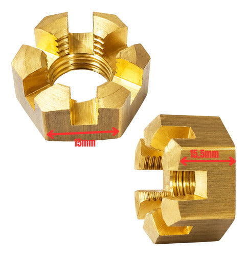 Porca Para Hélice Motor Popa Johnson Evinrude 40 Hp À 60hp Dourado