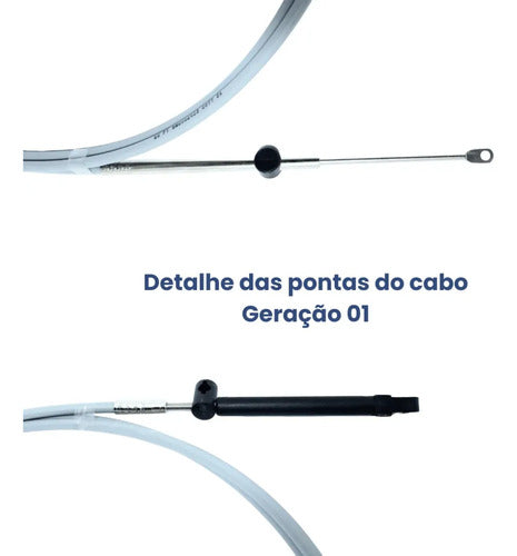 Cabo Comando G1 Motor Popa Mercury 12 Pés Quicksilver