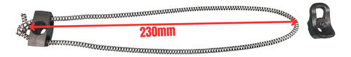 Kit 2 Travas + 2 Cordas Elásticas Trançadas 23cm P/ Caiaques Preto