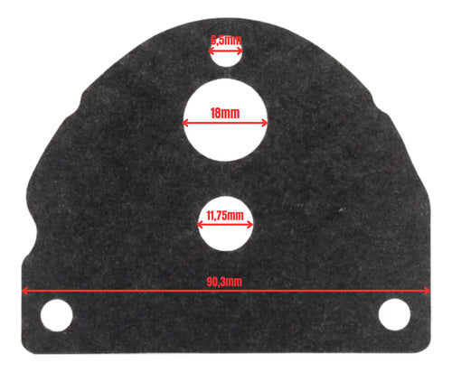 Junta Da Base Do Coxim Para Motor De Popa Yamaha 15 Hp