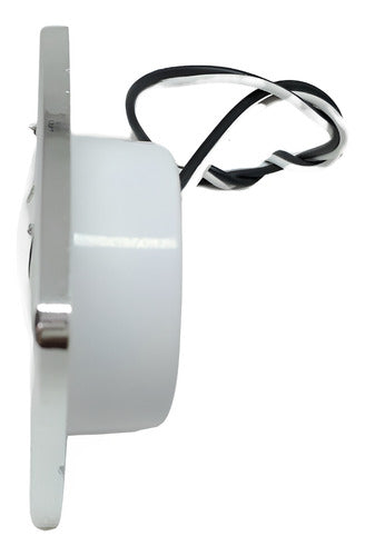 Luz Branca Cortesia Cromada Barco Lancha Led Arieltek