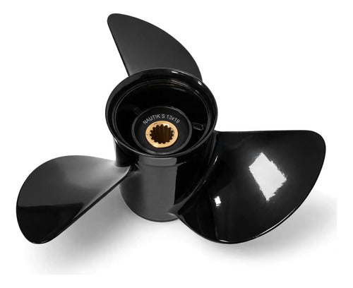 Hélice Motor Popa Para Suzuki 60/140hp Passo 13 X 19 Preto