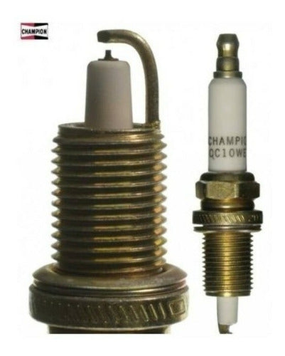 Kit 4 Velas Champion Iridium Qc10wep Motor Evinrude E-tec 40 250hp (Premium)