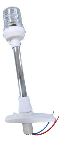 Luz Popa Mastro Alcançado Porta Bandeira 20cm 12v Led Branco