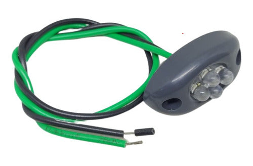 Luz De Cortesia Interna Led Verde Preto 12 V Barco Lancha Arieltek