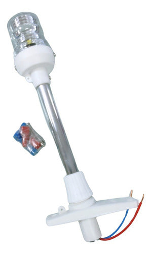 Luz Popa Mastro Alcançado Porta Bandeira 20cm 12v Led Branco