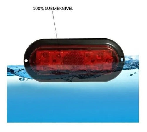 Lanterna De Led Carretinha Carreta Reboque Barco Jet Ski