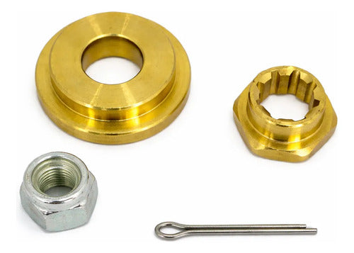 Kit Espaçador Encosto Porca Hélice Mercury Seapró 25 Hp