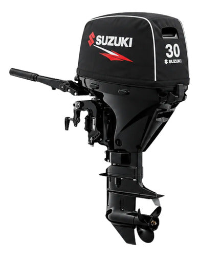 Capa Do Capô Para Motor Popa Suzuki 30 Hp Preto