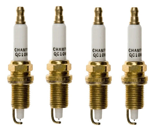 Kit 4 Velas De Ignição Qc10wep E-tec Motor Evinrude 40/250hp