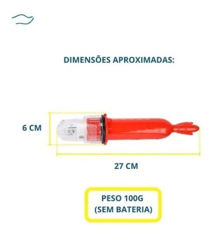 Sinalizador Rede Com Fotocélula Led 3 Cores Estrobo Boia