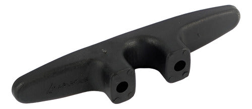 Cunho Amarra Cabo 6 Pol Em Nylon Preto 2 Peças